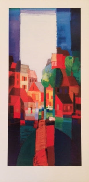 Zeefdruk 'Dorp in 't groen, 1995'