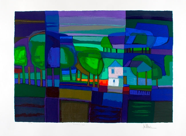 Zeefdruk 'Boslaan, 1998'