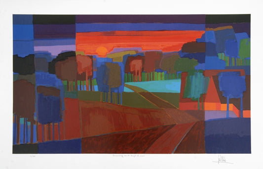 Zeefdruk 'Branding van de herfst II, 2005'