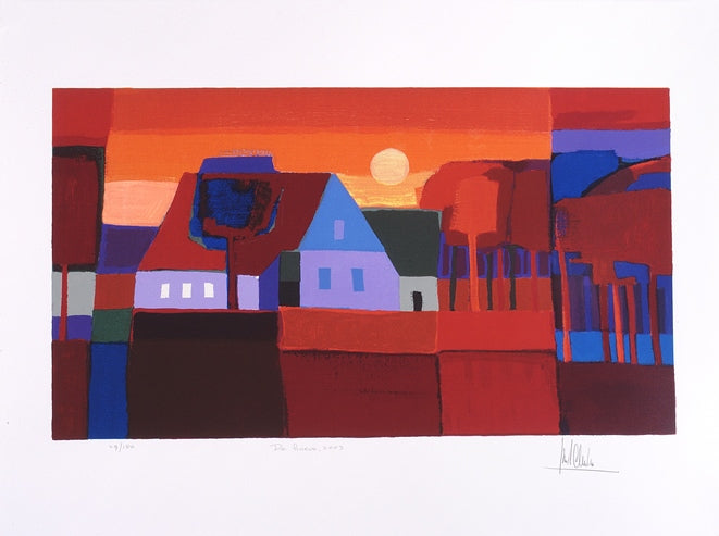 Zeefdruk 'De hoeve, 2003'